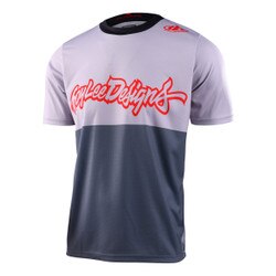 Troy Lee Designs Flowline Scripter Short Sleeve Jersey Men's in Charcoal